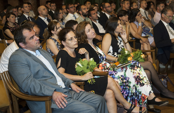 Judit Balázs received an MTA Bolyai Plaque award