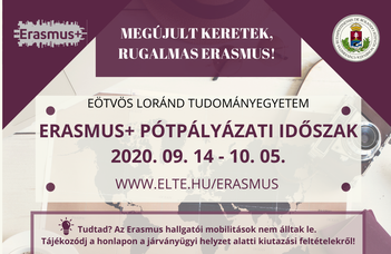 ERASMUS+ Hallgatói mobilitási program - pótpályázat