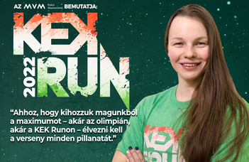 Leimeter Dóra a KEK Run mellett