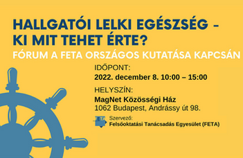 Eszmecsere az országos hallgatói mentális egészség kutatás eredményeiről