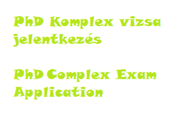 PPK - Application for the complex (comprehensive) examination – 2021/22/2 term